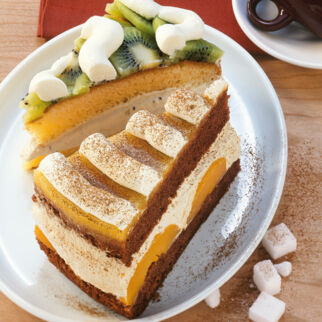 Cappuccino-Pfirsich-Torte Cappuccino-Pfirsich-Torte