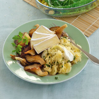 Gebratene Austernpilze mit Petersilienkraut