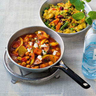 Bunte Kichererbsenpfanne Bunte Kichererbsenpfanne