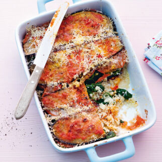 Spinat-Auberginen-Lasagne Spinat-Auberginen-Lasagne