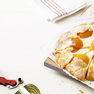 Pfirsich-Holunder-Galette