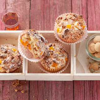 Pfirsich-Amaretto-Muffins Pfirsich-Amaretto-Muffins