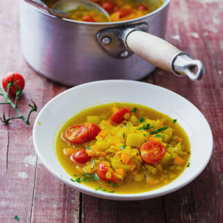 Indische Gemüsesuppe Indische Gemüsesuppe