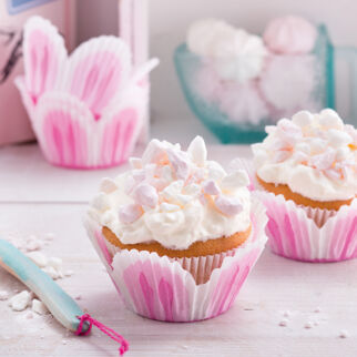 Rhabarber-Baiser-Cupcakes