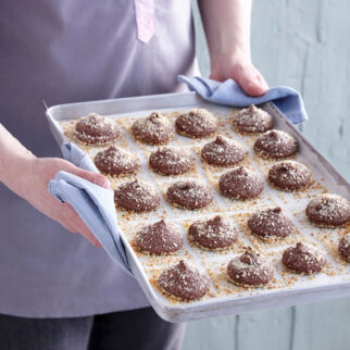 Mandelbusserl mit Orange Mandelbusserl mit Orange