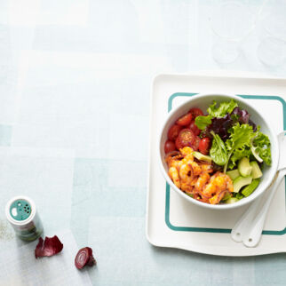Avocadosalat mit Garnelen Avocadosalat mit Garnelen