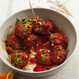 Hackbällchen mit Orangen-Gremolata Hackbällchen mit Orangen-Gremolata