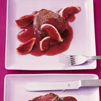 Medaillons mit Portweinfeigen Medaillons mit Portweinfeigen