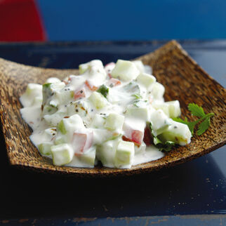Gurken-Tomaten-Raita Gurken-Tomaten-Raita