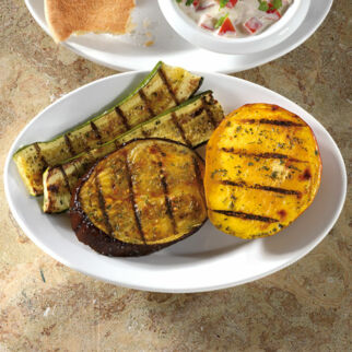 Grillgemüse mit Mangos Grillgemüse mit Mangos