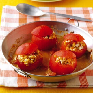 Tomaten mit Hüttenkäse Tomaten mit Hüttenkäse