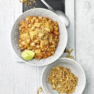 Auberginen-Curry mit Lupine