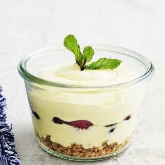 Geschichtete Puddingcreme