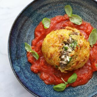 Gefüllte Kartoffelkugeln Gefüllte Kartoffelkugeln