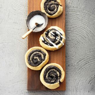 Mohnschnecken mit Erythrit Mohnschnecken mit Erythrit