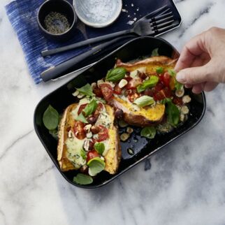 Überbackene Süßkartoffeln Überbackene Süßkartoffeln