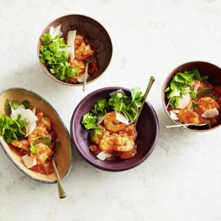 Garnelen in scharfer Sauce