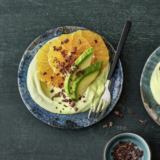 Avocadocreme mit Orange Avocadocreme mit Orange
