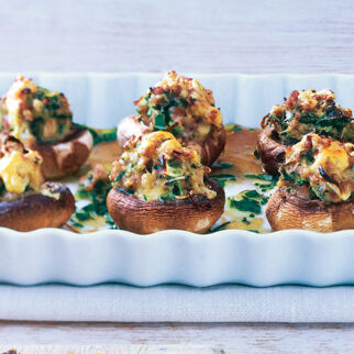 Gefüllte Riesenchampignons Gefüllte Riesenchampignons