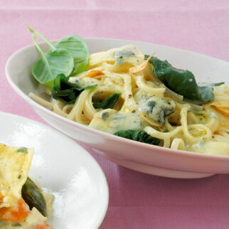 Nudeln mit Spinat Nudeln mit Spinat