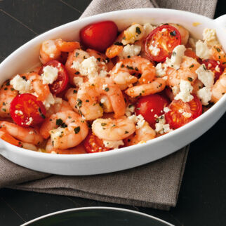 Ofen-Shrimps mit Feta