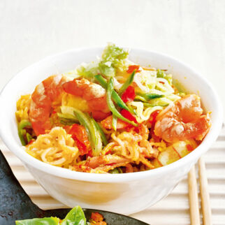 Scharfe Shanghai-Nudeln Scharfe Shanghai-Nudeln