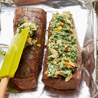 Lammrückenfilet mit Petersilienkruste
