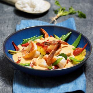 Garnelencurry mit Ananas