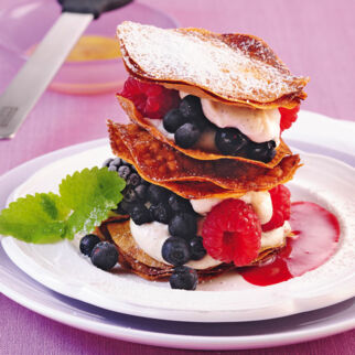 Filoteig-Lasagne mit Waldbeeren Filoteig-Lasagne mit Waldbeeren