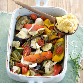 Ofengemüse mit Polenta Ofengemüse mit Polenta