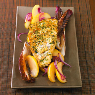 Zanderfilet mit Mandelkruste Zanderfilet mit Mandelkruste