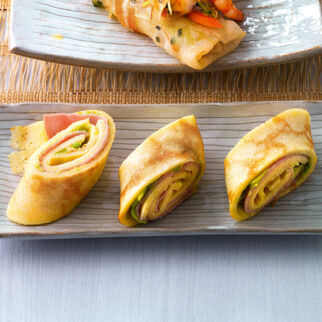 Pfannkuchenröllchen Pfannkuchenröllchen