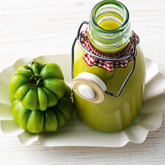 Grüner Tomatenketchup Grüner Tomatenketchup