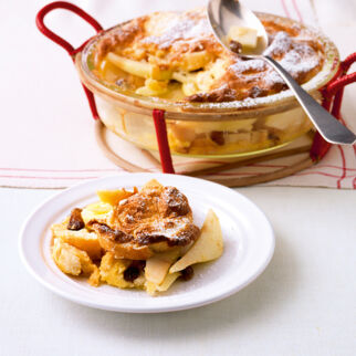 Ofenschlupfer mit Birnen Ofenschlupfer mit Birnen