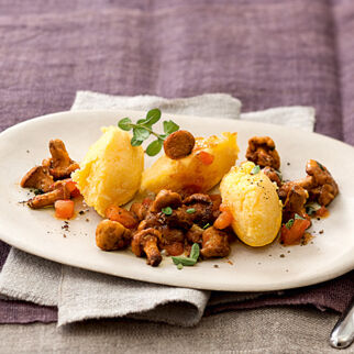 Polenta mit Pilzen Polenta mit Pilzen