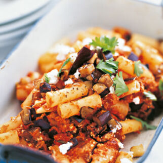 Pasta mit Auberginensauce Pasta mit Auberginensauce