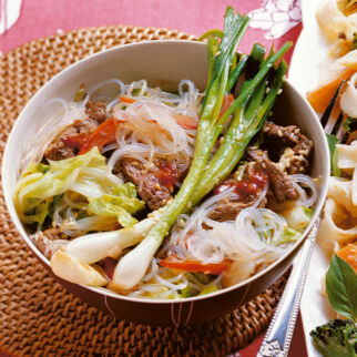 Glasnudeln mit Rindfleisch Glasnudeln mit Rindfleisch