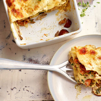 Pilzlasagne mit Gruyère Pilzlasagne mit Gruyère