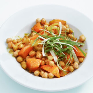 Kürbisragout mit Kichererbsen Kürbisragout mit Kichererbsen