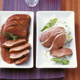 Pochierte Entenbrust Pochierte Entenbrust