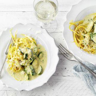 Zucchini-Carbonara Zucchini-Carbonara