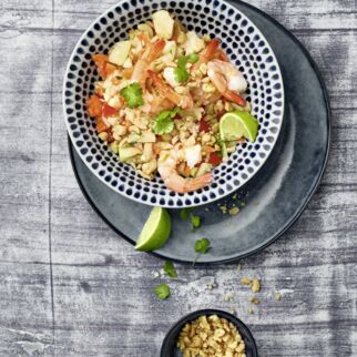 Papayasalat mit Erdnüssen Papayasalat mit Erdnüssen