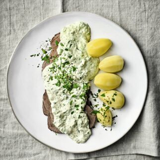 Schmorbraten mit Frankfurter Grüner Sauce Schmorbraten mit Frankfurter Grüner Sauce