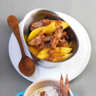 Leber-Mango-Ragout Leber-Mango-Ragout