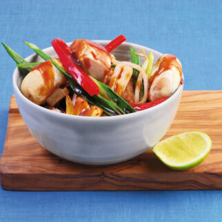 Süßsaures Wok-Hähnchen
