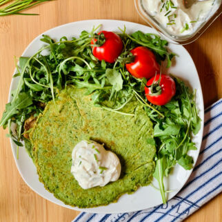 Erbsen-Spinat-Pancakes Erbsen-Spinat-Pancakes