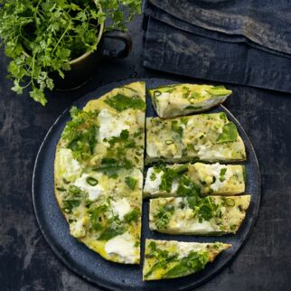 Gemüse-Omelett mit Ricotta