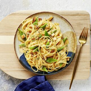 Schnippelbohnen-Carbonara Schnippelbohnen-Carbonara