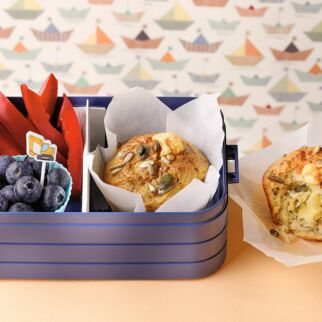 Apfelmuffins mit Käsekern Apfelmuffins mit Käsekern