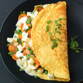 Frühlingsgemüsefüllung für Eierpfannkuchen Frühlingsgemüsefüllung für Eierpfannkuchen